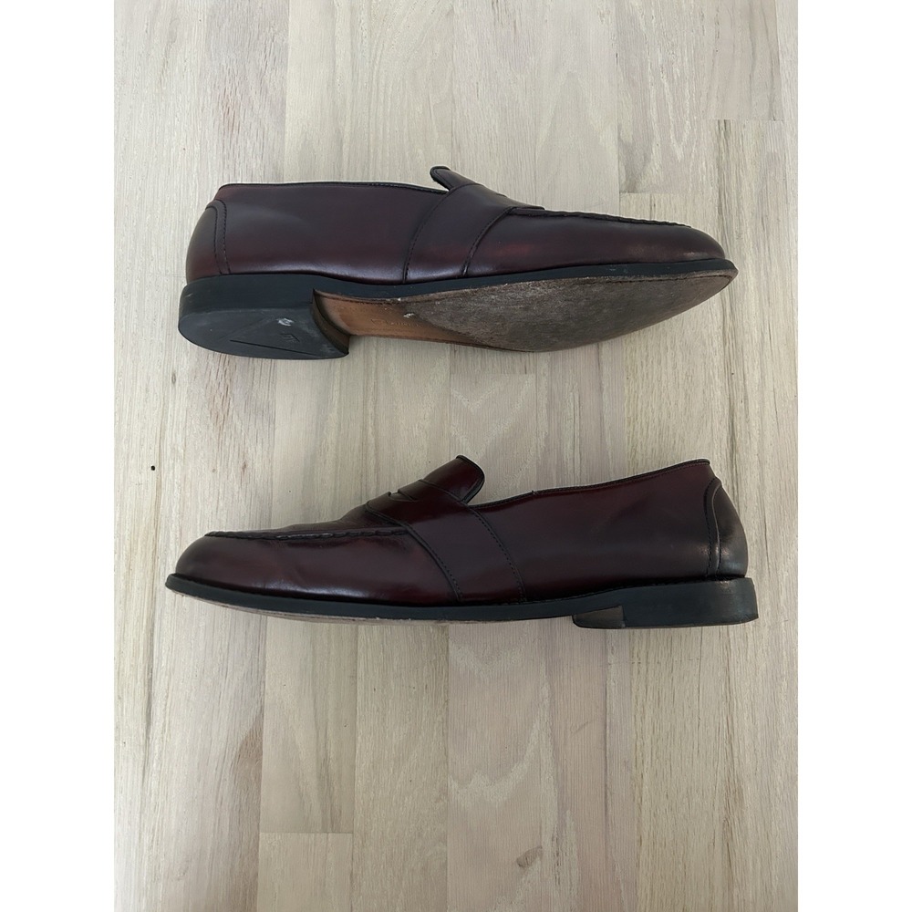 ALLEN EDMONDS Randolph Burgundy Loafer Shoes Size 13B Narrow - Picture 5 of 9